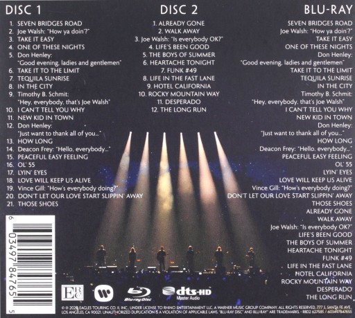 The Eagles: Live From The Forum Mmxviii [Blu-Ray]+[2CD]