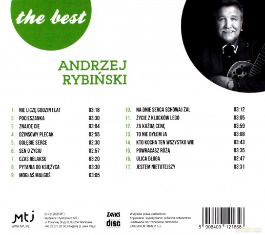 Andrzej Rybiński: The best - Nie liczę godzin i lat [CD]