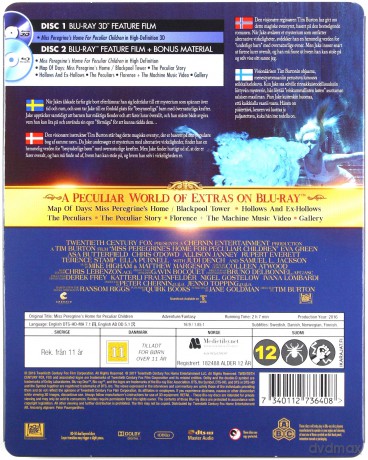 Miss Peregrine's Home for Peculiar Children (Osobliwy dom pani Peregrine) (steelbook) [Blu-Ray]