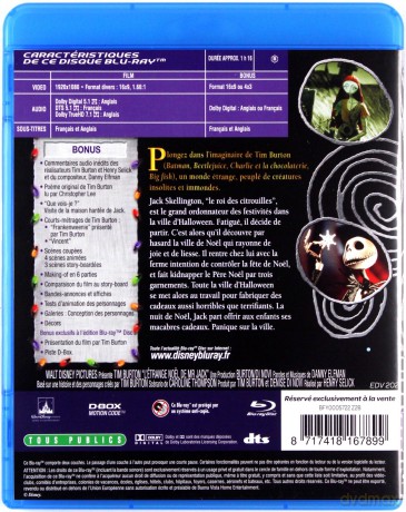 The Nightmare Before Christmas (Miasteczko Halloween) [Blu-Ray]