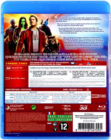 Guardians of the Galaxy: vol. 2 (Strażnicy Galaktyki vol. 2) [Blu-Ray 3D]+[Blu-Ray]