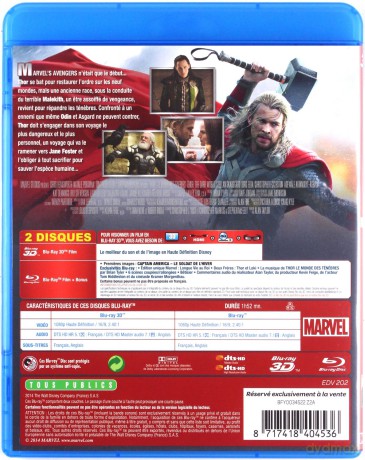 Thor: The Dark World (Thor: Mroczny świat) [Blu-Ray 3D]+[Blu-Ray]