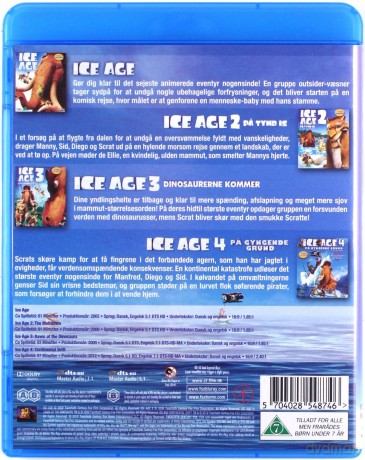 Ice Age 1-4 (Epoka lodowcowa 1-4) [BOX] [4xBlu-Ray]