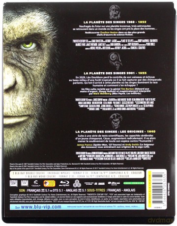Planet of the Apes 1-3 (Planeta małp) [3xBlu-Ray]