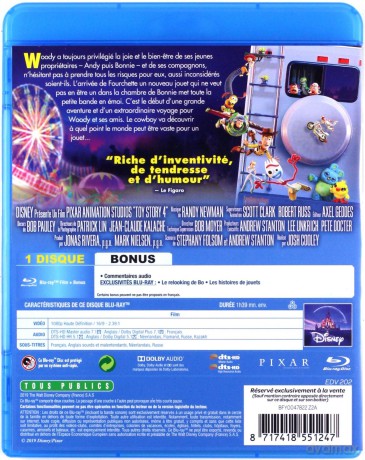 Toy Story 4 (Disney) [Blu-Ray]