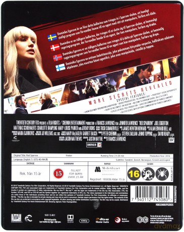Red Sparrow (Czerwona jaskółka) (steelbook) [Blu-Ray]