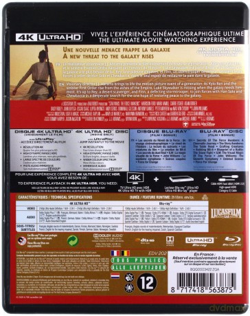 Star Wars: Episode VII - The Force Awakens (Gwiezdne wojny: Przebudzenie mocy) [Blu-Ray 4K]+[2xBlu-Ray]