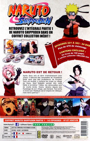 Naruto: Shippuden Part 1 (Episodes 221-363) (Collector's Edition) [BOX] [24DVD]
