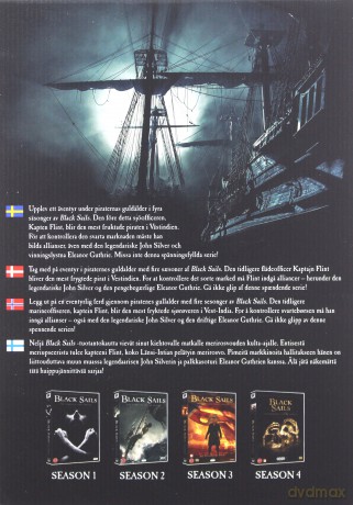 Black Sails Season 1-4 (Piraci) [BOX] [15DVD]