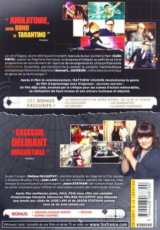Kingsman / Spy (Kingsman: Złoty krąg / Agentka) [2DVD]