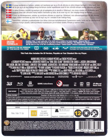 Kong: Wyspa Czaszki (steelbook) [Blu-Ray 3D]+[Blu-Ray]