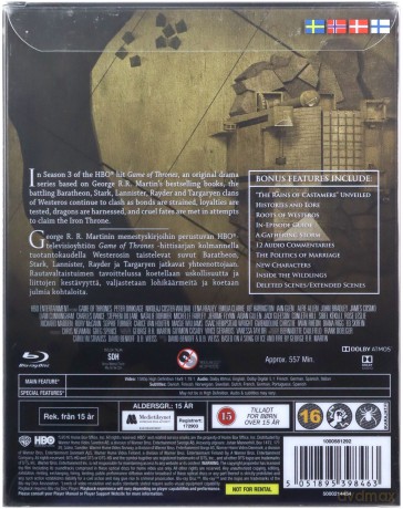 Gra o tron Sezon 3 (steelbook) [5xBlu-Ray]