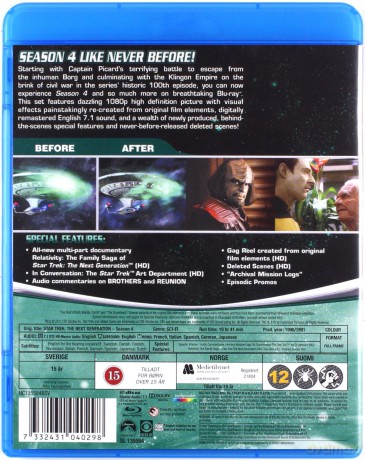 Star Trek: The Next Generation Season 4 (Star Trek: Następne pokolenie) [BOX] [6xBlu-Ray]