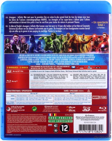 Avengers: Infinity War (Avengers: Wojna bez granic) [Blu-Ray 3D]+[Blu-Ray]