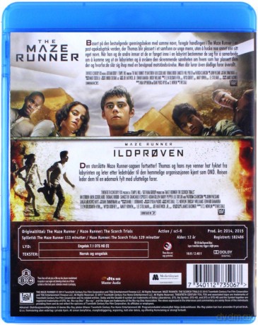 The Maze Runner /  The Scorch Trials (Więzień labiryntu / Próby ognia) [2xBlu-Ray]