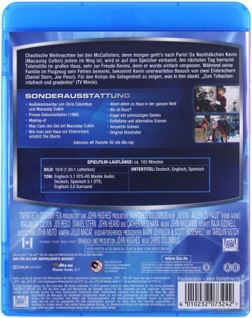 Home Alone (Kevin sam w domu) [Blu-Ray]