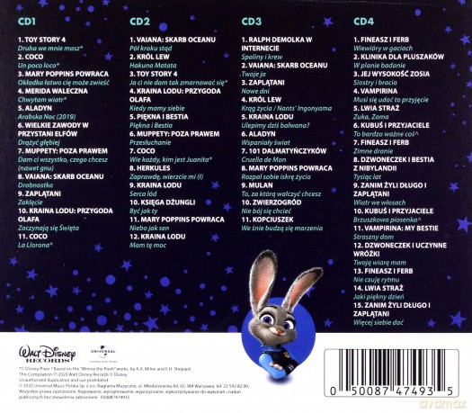 Disney Największe Przeboje [4CD]