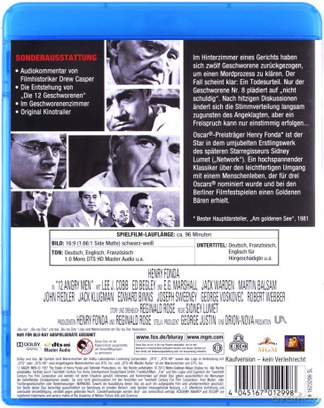 Dwunastu gniewnych ludzi [Blu-Ray]