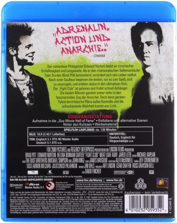 Fight Club (Podziemny krąg) [Blu-Ray]