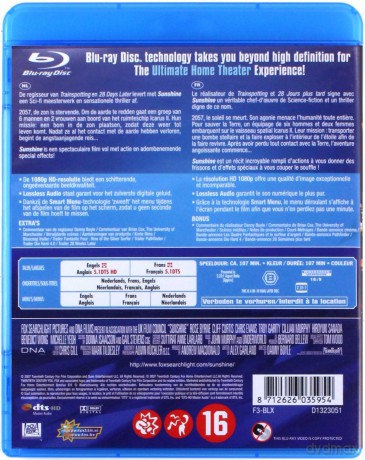 Sunshine (W stronę słońca) [Blu-Ray]