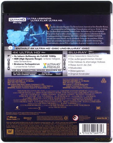Miss Peregrine's Home for Peculiar Children (Osobliwy dom pani Peregrine) [Blu-Ray 4K]+[Blu-Ray]