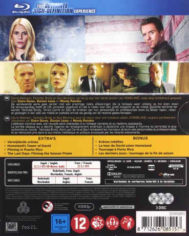 Homeland Season 3 [3xBlu-Ray]