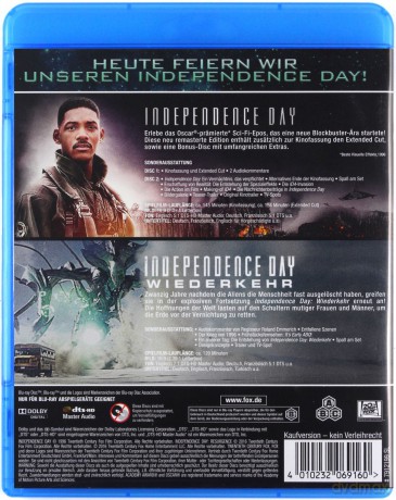 Independence Day Collection (Dzień Niepodległości / Odrodzenie) [2xBlu-Ray]
