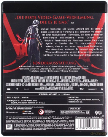 Assassin's Creed [Blu-Ray]