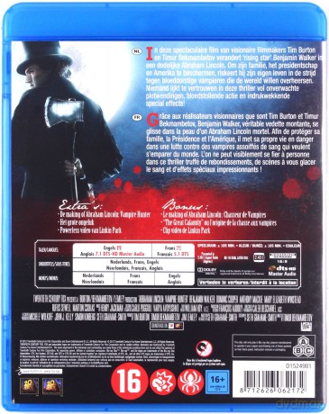 Abraham Lincoln: Vampire Hunter (Abraham Lincoln: Łowca wampirów) [Blu-Ray]