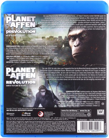 Planets of the Apes: Rise & Dawn (Geneza / Ewolucja Planety Małp) [2xBlu-Ray]