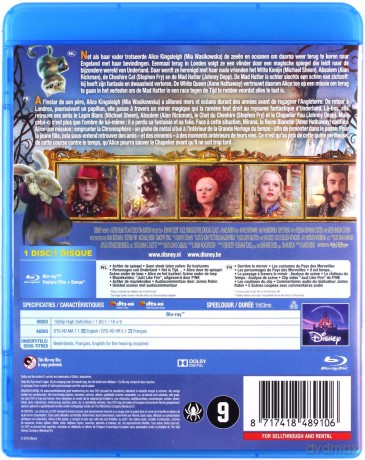 Alice Through the Looking Glass (Alicja po drugiej stronie lustra) (Disney) [Blu-Ray]