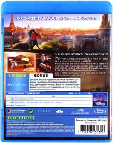 Ratatouille (Ratatuj) (Disney) [Blu-Ray]