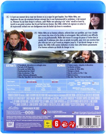 The Secret Life of Walter Mitty (Sekretne życie Waltera Mitty) [Blu-Ray]