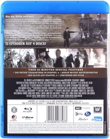 Hell on Wheels Season 4 (Hell on Wheels: Witaj w piekle) [4xBlu-Ray]