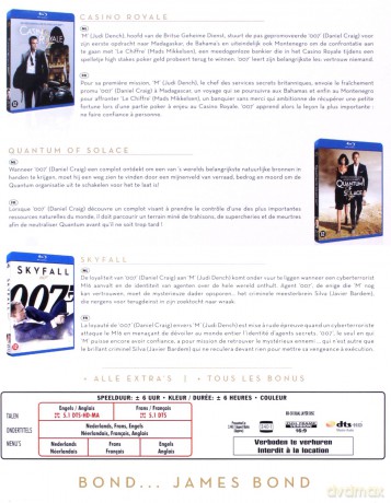 007 James Bond Daniel Craig Collection: Casino Royale / Quantum Of Solace / Skyfall [3xBlu-Ray]