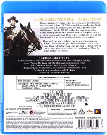 The Good, the Bad and the Ugly (Dobry, zły i brzydki) [Blu-Ray]