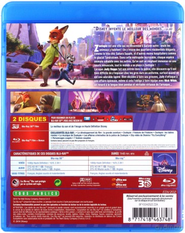 Zootopia (Zwierzogród) (Disney) [Blu-Ray 3D]+[Blu-Ray]