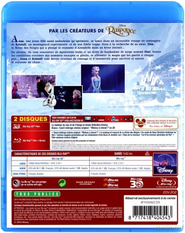 Frozen (Kraina Lodu) (Disney) [Blu-Ray 3D]+[Blu-Ray]