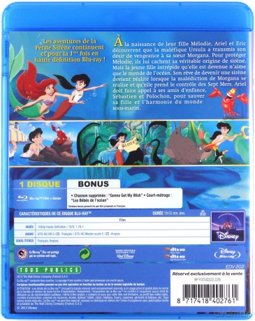 Mała Syrenka 2: Powrót do morza (Disney) [Blu-Ray]