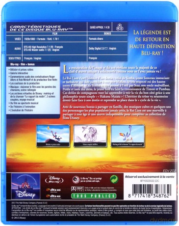 The Lion King (Król Lew) (Disney) [Blu-Ray]