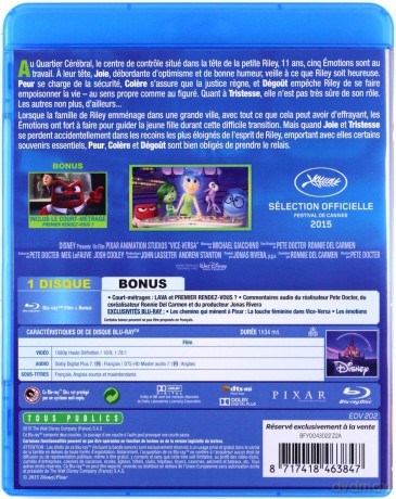 Inside Out (W głowie się nie mieści) (Disney) [Blu-Ray]