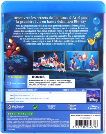 The Little Mermaid: Ariel's Beginning (Mała Syrenka: Dzieciństwo Ariel) (Disney) [Blu-Ray]
