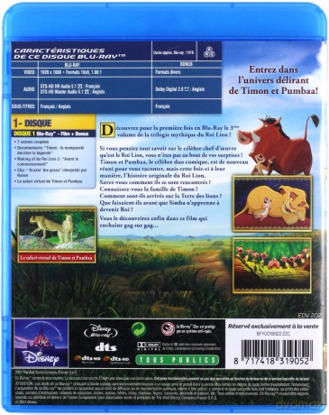 The Lion King 1 1/2 (Król Lew III: Hakuna matata) (Disney) [Blu-Ray]