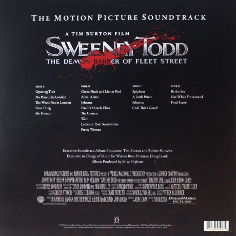 Sweeney Todd: The Demon Barber Of Fleet Street soundtrack (Sweeney Todd: Demoniczny golibroda z Fleet Street) (Stephen Sondheim) [2xWinyl]