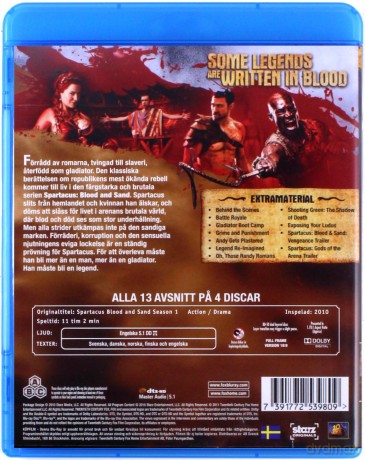 Spartacus: Blood and Sand Season 1 (Spartakus: Krew i piach) [4xBlu-Ray]