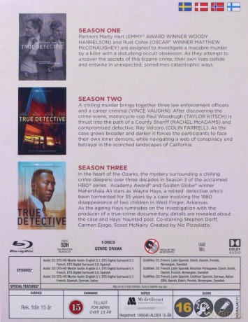 True Detective: Season 1-3 (Detektyw) [BOX] [9xBlu-Ray]