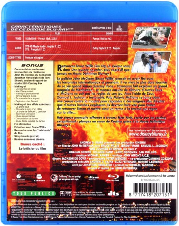Die Hard: With a Vengeance (Szklana pułapka 3) [Blu-Ray]