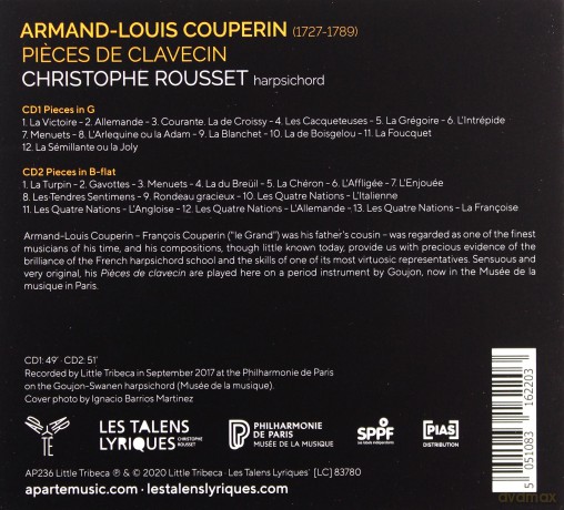 Christophe Rousset: Armand Louis Couperin (digipack) [2CD]