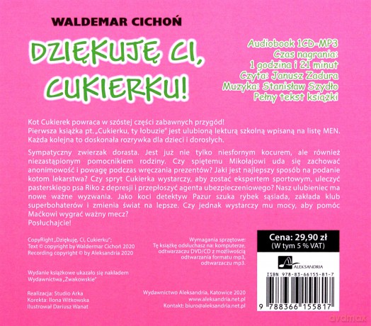 Dziękuję, Ci Cukierku! - Waldemar Cichoń [AUDIOBOOK]