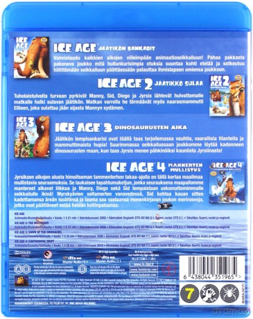 Ice Age 1-4 (Epoka Lodowcowa 1-4) [4xBlu-Ray]